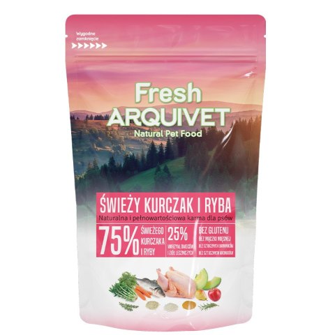 Arquivet Fresh PRÓBKA ARQUIVET FRESH Półwilgotna karma dla psa kurczak i ryba oceaniczna 100 g