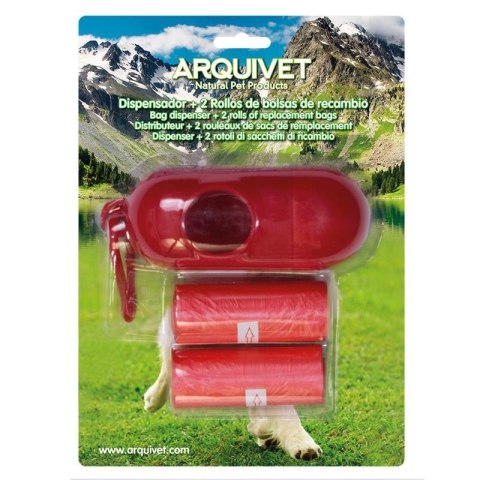 Arquivet [W] ARQUIVET Dyspenser na woreczki + 2 rolki 15 sztuk GRATIS