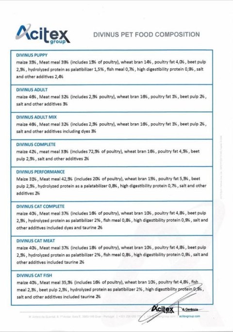 Divinus PRÓBKA Divinus Adult dla psów dorosłych 100g