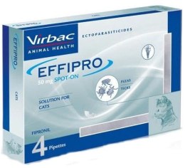 Virbac Virbac Effipro Spot-On Dla Kotów 4x0,5ml