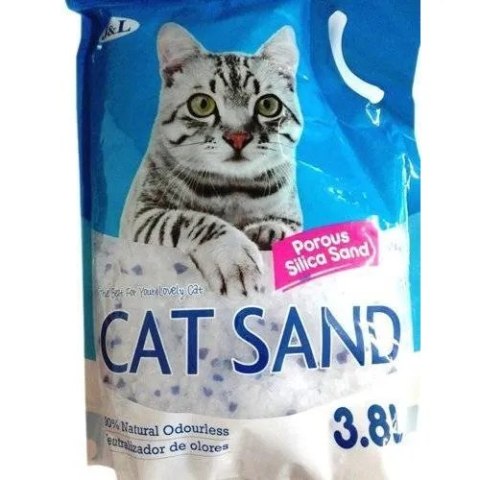 Cat Sand Qingdao Joint And Lucky Industrial Cat Sand Żwirek Silikonowy 3,8l