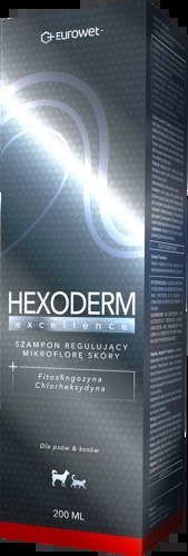 Eurowet Eurowet Hexoderm Excellence Szampon Regulujący Mikroflorę Skóry Dla Psów I Kotów 200ml