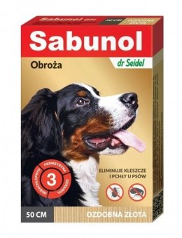 Laboratorium DermaPharm Laboratorium DermaPharm Sabunol Obroża Ozdobna Złota 50cm