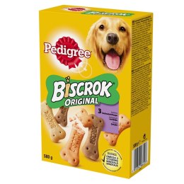 Pedigree Pedigree Biscrok Ciasteczka Dla Dorosłych Psów W Kształcie Kostek Z Jagnięciną, Kurczakiem I Wołowiną 500g