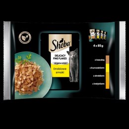 Sheba Sheba Saszetka Delicacy In Jelly Smaki Drobiowe 4x85g