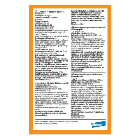 Bayer Bayer Advantage Roztwór Do Nakrapiania Dla Kotów 4x0,4ml