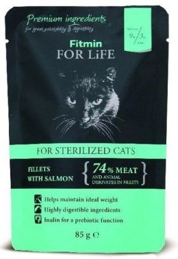 Fitmin Fitmin Cat For Life Sterilized Salmon 85g
