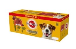 Pedigree Pedigree Mokra Karma Dla Dorosłych Psów W Galaretce Mix Smaków (Z Wołowiną, Z Kurczakiem, Z Jagnięciną, Z Drobiem) 40x100g
