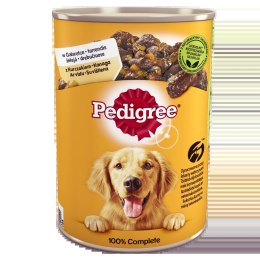 Pedigree Pedigree Mokra Karma Dla Dorosłych Psów Z Kurczakiem I Warzywami W Galaretce 400g