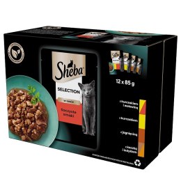 Sheba Sheba Saszetka Selection In Sauce Soczyste Smaki 12x85g