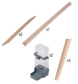 ZOLUX Zolux Klatka Neo Jili Dla Ptaków H80 Czarna