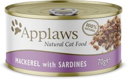 Applaws APPLAWS Mackerel With Sardine In Broth Tin 70g