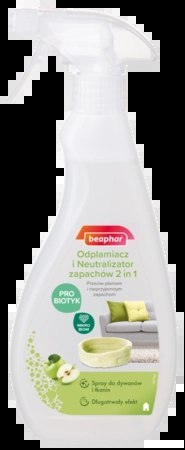 BEAPHAR BEAPHAR 2 W 1 Odplamiacz I Neutralizator Zapachów 500ml