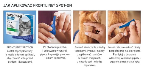 Frontline (Boehringer Ingelheim) FRONTLINE Spot On Dla Kotów 3x0,5ml