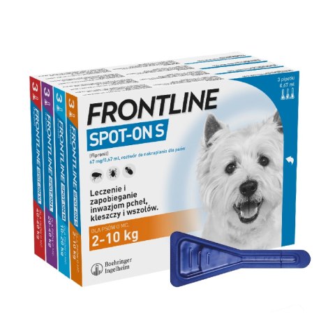 Frontline (Boehringer Ingelheim) FRONTLINE Spot On Dla Psa 3x1,34ml