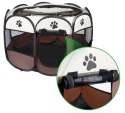 Leobert Sp. z o. o. Leobert Sp. Z O. o. Składany Kojec Legowisko Klatka Dla Psa Kota Brązowy 74x74x43cm