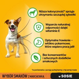 Pedigree Pedigree Mokra Karma Dla Dorosłych Psów W Sosie (Z Wołowiną I Jagnięciną, Z Indykiem I Marchewką) 4x100g