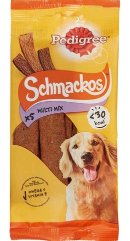 Pedigree Pedigree Schmackos Multi Mix Przekąska Dla Dorosłych Psów Wszystkich Ras Z Wołowiną, Kurczakiem I Jagnięciną 36g
