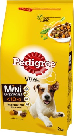 Pedigree Pedigree Sucha Karma Dla Dorosłych Psów Małych Ras Z Kurczakiem I Warzywami 2kg