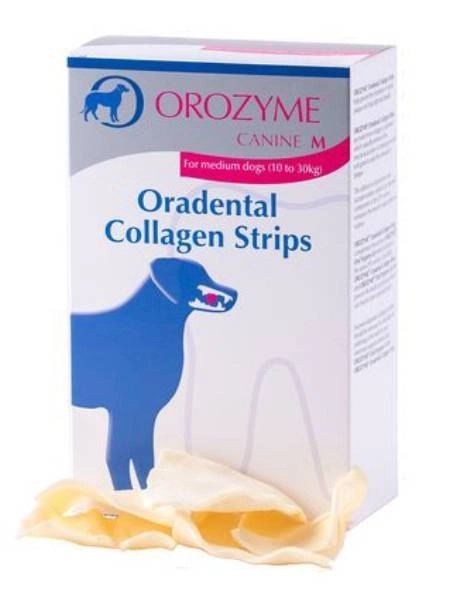 Animalcare Orozyme Oradental Collagen Strips Kolagenowe Płatki Czyszczące Dla Psa M 141g