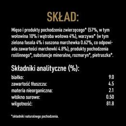 Cesar Cesar Natural Goodness Bogata W Wołowinę, Przybrana Marchewką, Fasolką I Ziołami 400g