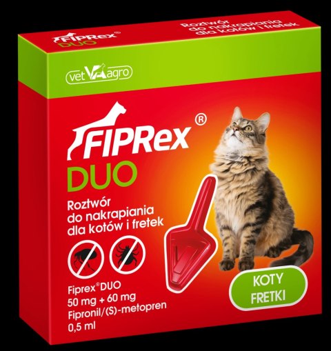 Vet-Agro Vet-Agro Fiprex Duo Kot, Fretka 0,5ml