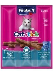 Vitakraft Vitakraft Cat Stick Mini Kabanosy Z Flądrą 3x18g