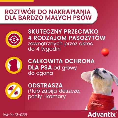 Bayer Bayer Advantix Krople Na Kleszcze I Pchły 4x0,4ml