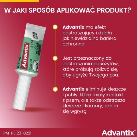 Bayer Bayer Advantix Krople Na Kleszcze I Pchły 4x0,4ml