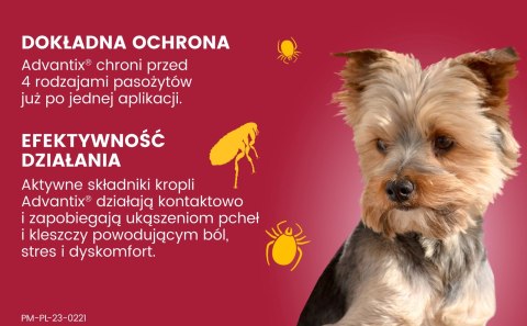 Bayer Bayer Advantix Krople Na Kleszcze I Pchły 4x0,4ml