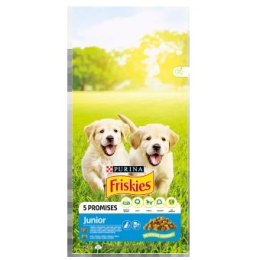 Friskies PURINA Friskies Junior Z Kurczakiem Mlekiem I Warzywami 15kg