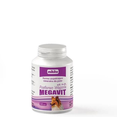 Mikita Mikita Fosforan Wapnia Wit. A+D3 Megavit 50 Tabletek