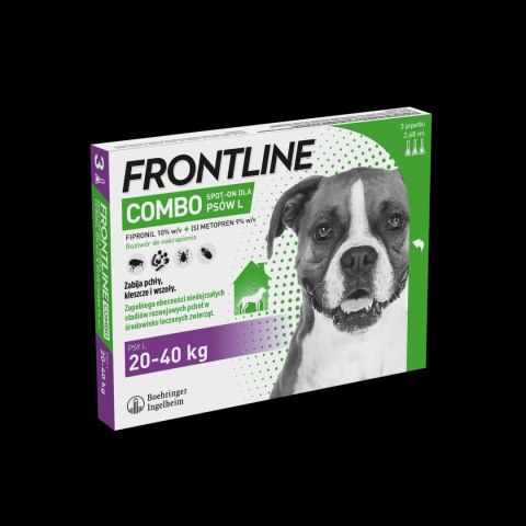 Frontline (Boehringer Ingelheim) FRONTLINE Combo Spot-On Dla Psów 3x2,68ml