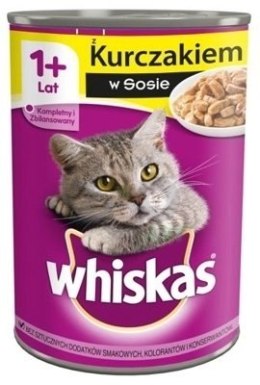 Whiskas WHISKAS Karma Mokra 1+ Z Kurczakiem W Sosie 400g