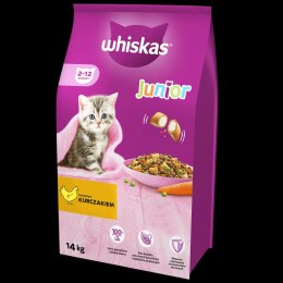 Whiskas WHISKAS Karma Sucha Dla Kociąt Junior Z Kurczakiem 14kg