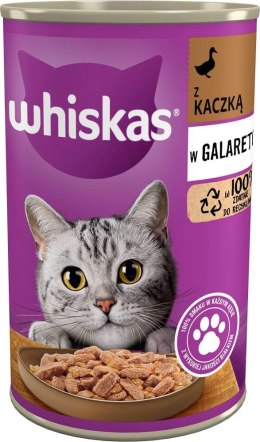 Whiskas WHISKAS Mokra Karma Dla Kota 1+ Z Kaczką W Galaretce 400g