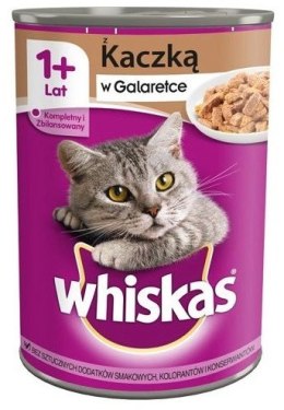 Whiskas WHISKAS Mokra Karma Dla Kota 1+ Z Kaczką W Galaretce 400g