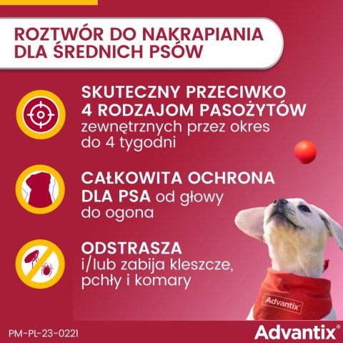 Bayer Bayer Advantix Krople Na Kleszcze I Pchły 2,5ml