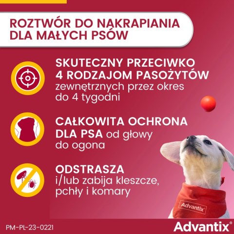 Bayer Bayer Advantix Krople Na Kleszcze I Pchły 4x1ml