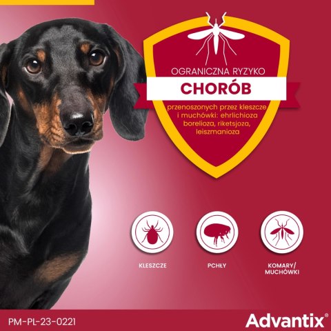 Bayer Bayer Advantix Krople Na Kleszcze I Pchły 4x1ml