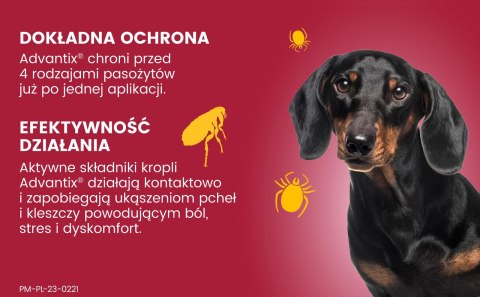 Bayer Bayer Advantix Krople Na Kleszcze I Pchły 4x1ml