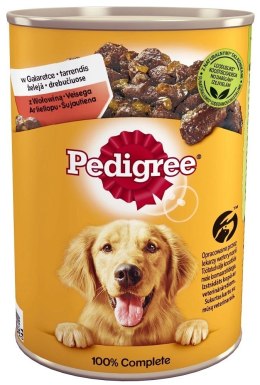 Pedigree Pedigree Mokra Karma Dla Dorosłych Psów Z Wołowiną W Galarecie Puszka 400g