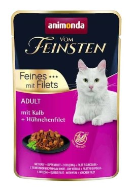 Animonda ANIMONDA Cat Vom Feinsten Adult Cielęcina I Filet Z Kurczaka Saszetka 85g