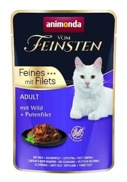 Animonda ANIMONDA Cat Vom Feinsten Adult Dziczyzna + Filet Z Indyka Saszetka 85g