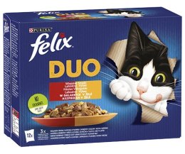 Felix Felix Duo Wiejskie Smaki W Galaretce Z Mięsem 12x85g