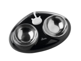 Hunter Hunter Miska dla kota podwójna Moulins 150 ml czarna