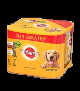 Pedigree Pedigree Adult 3+1 Puszka Mokra Karma Dla Psów W Galaretce (2x Z Kurczakiem, 2x Z Wołowiną) 4x400g