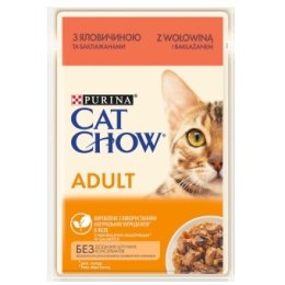 Purina Cat Chow Purina Cat Chow Adult Wołowina Z Bakłażanem 85g