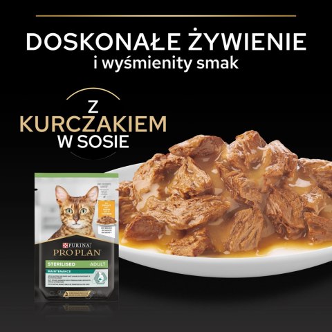 Purina Pro Plan Purina Pro Plan Sterilised z kurczakiem dla kota 85g
