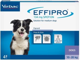 Virbac EFFIPRO Spot-On pies M 10-20 kg (pipeta 4 x 1,34ml)